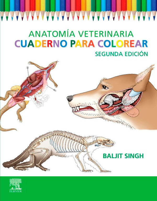 [PREVENTA] Anatomía veterinaria. Cuaderno para colorear 2ª Ed.